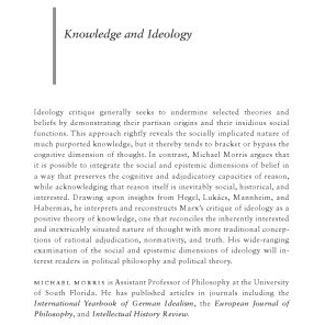 خرید و قیمت دانلود کتاب Knowledge and Ideology: The Epistemology of ...