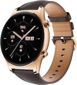 تصویر HONOR Watch GS 3 Smartwatch with 1.43&quot; AMOLED Touch Screen, Fitness Watch with Heart Rate, Sleep and Blood Oxygen, Bluetooth Calling,14 Days Life, 100+ Diverse Sport Modes, Classic Gold (MUS-B19) 