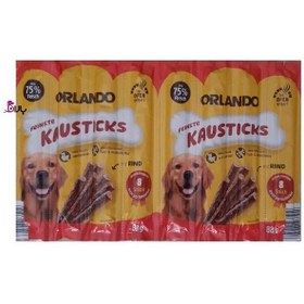 تصویر تشویقی مدادی سگ اورلاندو با طعم گوشت بره ۸ عددی (بسته بندی جدید) ا Orlando, Dog Treat Sticks, Beef 8x11g Orlando, Dog Treat Sticks, Beef 8x11g