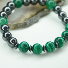 تصویر دستبند مالاکیت حدید کد310194 