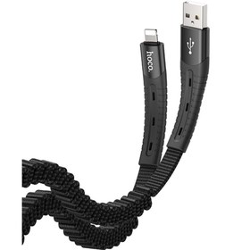 تصویر کابل شارژ هوکو مدل U78 با سری لایتنینگ ا HOCO U78 Cotton treasure USB to Lightning charging data cable HOCO U78 Cotton treasure USB to Lightning charging data cable