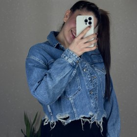 تصویر کت جین کراپ اسپرت 