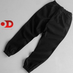 تصویر شلوار اسلش مردانه مشکی کد ۳۶۷ و کمر و دمپا گتر 