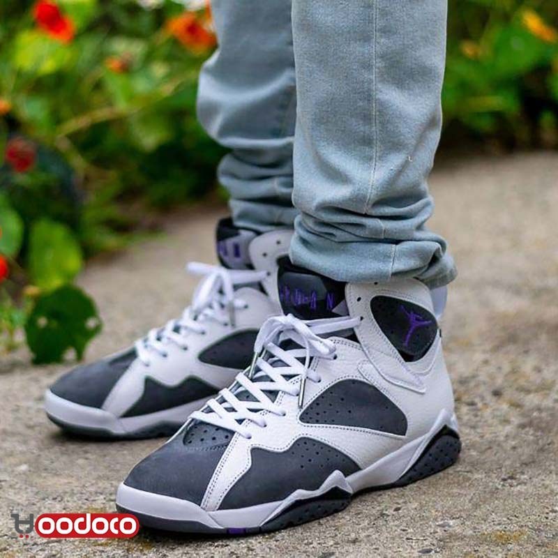 grey and white retro 7