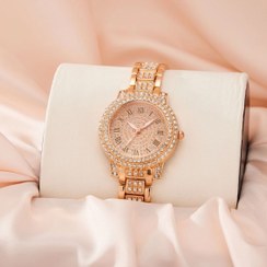 تصویر ساعت زنانه جینوا بند استیل نگین‌دار کد 7540 wrist watch