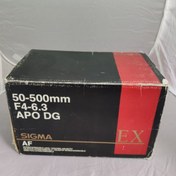 تصویر لنز دست دوم لنز سیگما Sigma 50-500mm F4-6.3 APO DG for olympus (مانت المپیوس 4/3) (جعبه دارد) 