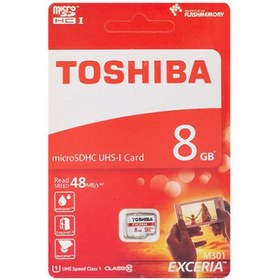 تصویر کارت حافظه microSDHC توشیبا مدل M301 کلاس 10 ظرفیت 8 گیگابایت 