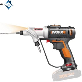 تصویر پیج بند و دریل شارژی دو کله ورکس 20 ولت گیر بکسی WX176 Worx WX176 Worx Cordless Drill 20V Two-Speed Gearbox 1500RPM