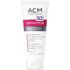 تصویر کرم ضد آفتاب ضد لک ای سی ام مدل DEPIWHITE.M حاوی SPF50 حجم 40 میل +ACM DEPIWHITE.M PROTECTIVE CREAM SPF50