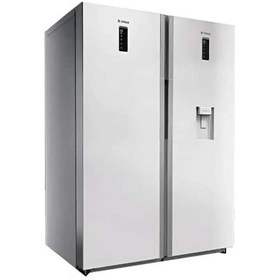 تصویر یخچال فریزر دوقلو اسنوا مدل SRDi/SFDi-M210 ظرفیت ۳۸ فوت نقره ای 