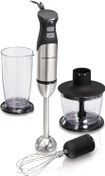 تصویر Hamilton Beach 5 In 1 Stainless Steel Hand Blender Powerful Turbo Boost With Variable Speeds Chopper Mixer Food Processor Smoothie Maker 160 Watts 59769G-Sau 2 Year Limited Warranty - ارسال 15 الی 20 روز کاری 