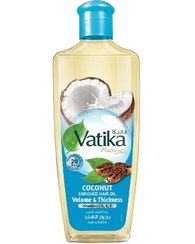 تصویر روغن مو غنی شده با نارگیل حجم و ضخامت ۲۰۰ میلی‌لیتر برند vatika Coconut Enriched Hair Oil Volume And Thickness 200ml