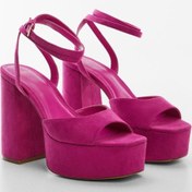 تصویر صندل زنانه در یک مچ دست ضخیم MANGO 