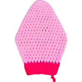 تصویر لیف دستباف حمام مدل توت‌فرنگی C076 