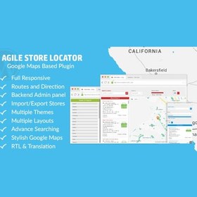 تصویر افزونه نمایش موقعیت فروشگاه ها بر روی نقشه در وردپرس | (Store Locator (Google Maps 
