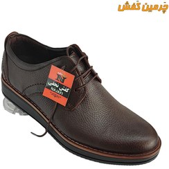 تصویر کفش تمام چرم مردانه مجلسی و اداری نجفی زیره پی یو و دور دوخت کد 7014 ا Najafi men's leather shoes Najafi men's leather shoes