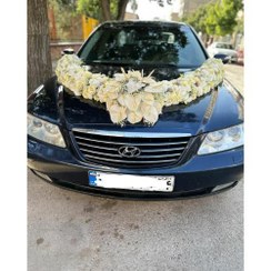 تصویر گل آرایی ماشین عروس کد 448 