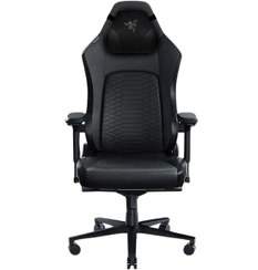 تصویر صندلی گیمینگ ریزر مدل Iskur V2 رنگ مشکی و سبز 