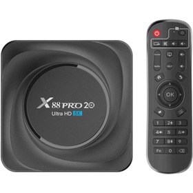 تصویر اندروید باکس مدل X88 pro 20 رم 8 گیگابایت و حافظه 128 گیگابایت X88 pro 20 Android box 8/128 GB