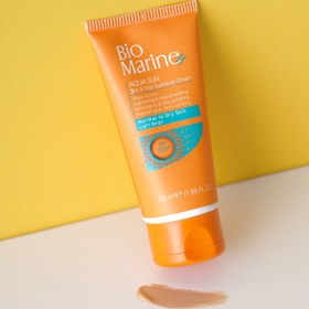 تصویر کرم ضد آفتاب رنگی روشن کننده و ضد چروک +SPF50 پوست معمولی و خشک بایومارین مشخصات و خرید اینترنتی کرم ضد آفتاب رنگی روشن کننده و ضد چروک SPF50 پوست معمولی و خشک بایومارین در ف...