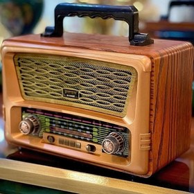 تصویر رادیو اسپیکر فول مایر کد m-1935bt Meier Vintage Style Radio M-1935BT