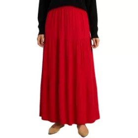 تصویر دامن نخی ساده کد 163 