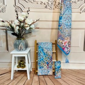 تصویر روسری فیروزه ایی 