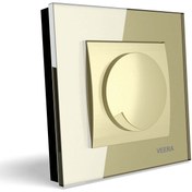 تصویر کلید دیمر ویرا مدل کریستال بژ Veera Switch And Sockets Beige Crystal