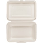 تصویر ظرف یکبار مصرف گیاهی ۸۰۰ سی سی درب دار 