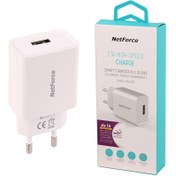 تصویر کلگی فست شارژ Netforce NW-210 2.1A 10.5W Netforce NW-210 2.1A 10.5W Fast Wall Charger