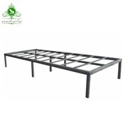 تصویر کفی تخت خواب یک نفره مدل کلاسیک فلزی ثابت 