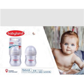 تصویر شیشه شیر بیبی لند مدل 203 ظرفیت ۱۲۵ میلی لیتر 