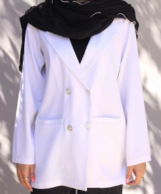 تصویر کت زنانه سفید 