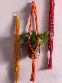 تصویر آویز گلدون طرح پیچ 