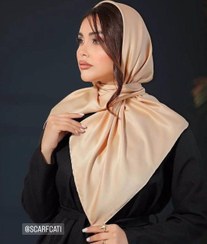 تصویر روسری ساتن ساده سایز ۱۰۰ رنگبندی موجود ‎کالکشن جدید تابستان scarf