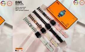 تصویر ساعت هوشمند BML WATCH 9 MINI - صورتی دارای دو بند / 7 روز تست و تعویض BML WATCH 9 MINI