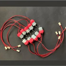 تصویر موتور DC آرمیچر با کابل کانکتور دار 