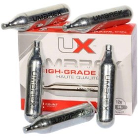 تصویر کپسول گاز اومارکس مدل CO2 وزن ۱۲ گرم 