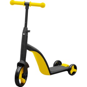 تصویر سه چرخه باتینو رنگ زرد 