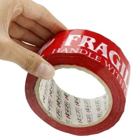 تصویر چسب پهن رنگی Fragile 5cm 