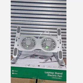 تصویر استند فن دار لب تاپ فلزی 