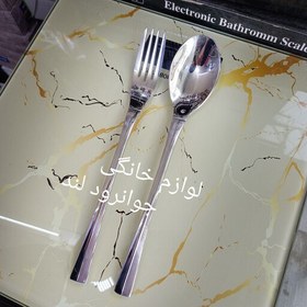 تصویر سرویس قاشق و چنگال دهنه اروپایی 24 نفره 120 پارچه یونیک آلمانی ضخیم ترین مدل رنگ ثابت آهنربا نگیر کیفیت اصلی 