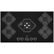 تصویر اجاق گاز شیشه ای بیمکث مدل MG-5090 مشکی Bimax MG5090 Glass Gas Stove-Black