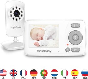 تصویر پیجر و دوربین امنیتی خانگی کودک HelloBaby Baby Monitor with Camera HB30 