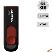 تصویر فلش مموری ای دیتا مدل C008 ظرفیت 64 گیگابایت ا ADATA C008 Flash Memory 64GB ADATA C008 Flash Memory 64GB