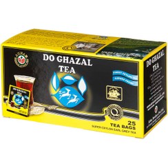 تصویر چای سیاه کیسه ای ارل گری دوغزال بسته 25 عددی Do Ghazal Earl Grey Black Tea Bag Pack Of 25