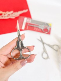 تصویر قیچی ابرو مدل عینکی اصلی گلدن دریم - 12 عددی Original golden dream eyeglass model eyebrow scissors