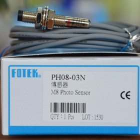 تصویر PH08-03N سنسور نوری قطر8 میلی متری فوتک تایوان PH08-03N FOTEK SENSOR