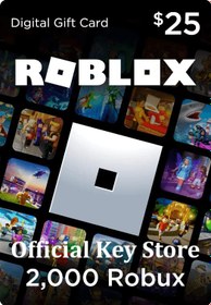 تصویر گیفت کارت 25 دلاری ROBLOX ( 2100 روباکس ) 