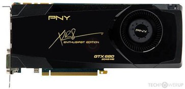 تصویر کارت گرافیک پی ان وای کار کرده مدل pny GTX680 2GB DDR5 256BIT 